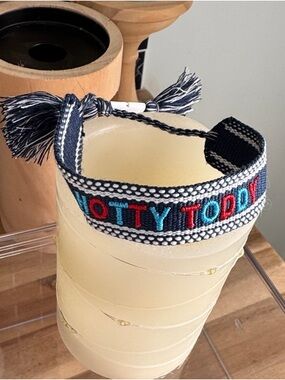 Hotty Toddy Ole Miss bracelet Navy Blue, Red & Teal Woven Friendship Bracelet